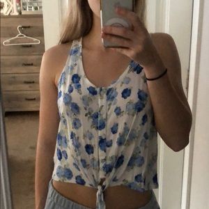 FOREVER 21 FLORAL TANK TOP (crop)